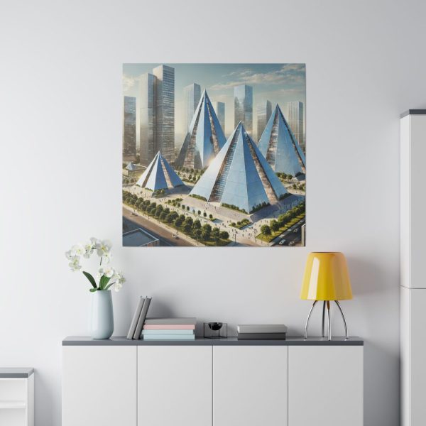 8576704746208345402_2048.jpeg Modern Pyramids in Contemporary Setting Standard Canvas