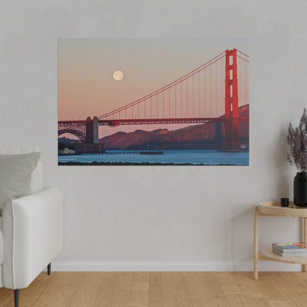 8590671903429642929_2048.jpeg Full Moon Over Golden Gate Bridge Standard Canvas