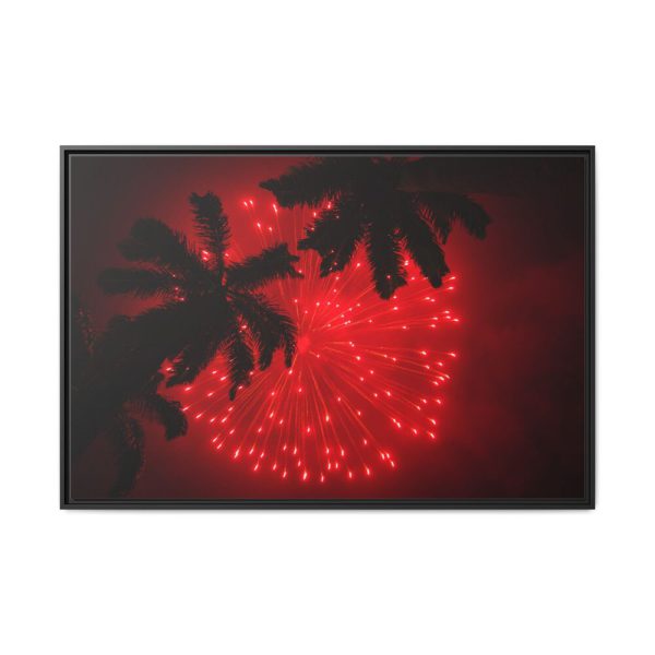 8592592919085056706_2048.jpeg Firework Show Tropical New Year Framed Canvas