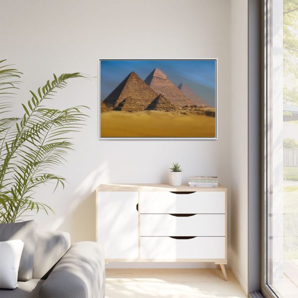 The Great Pyramid of Giza Framed Canvas