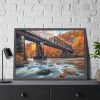 Autumn Bridge Art II Framed Poster