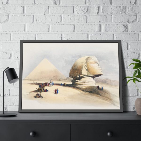 893892199145627680_2048.jpeg Great Sphinx Pyramids of Gezeeh Framed Poster
