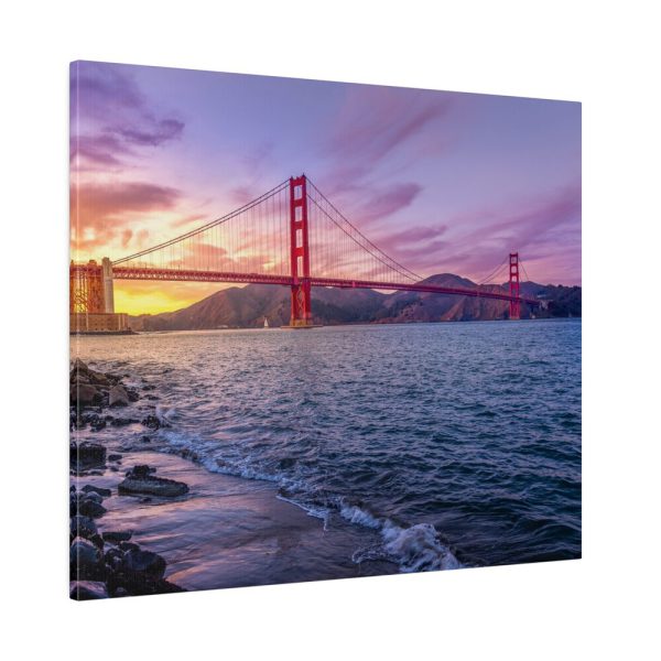 8947956971061349779_2048.jpeg Sunset Over Golden Gate Bridge Standard Canvas