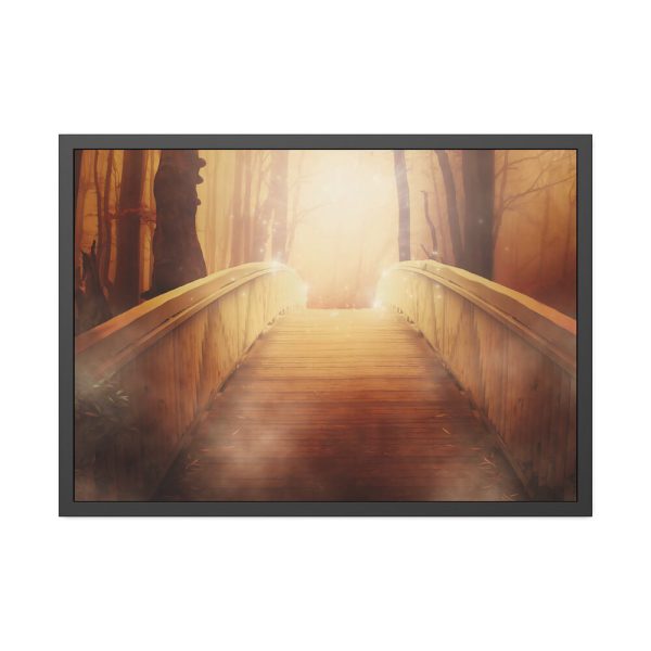 8965177164565422520_2048.jpeg Old Bridge on Forest Framed Poster