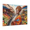 Marketplace With Fruit Stalls I Poster