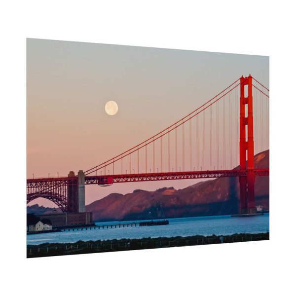 9032185891358340221_2048.jpeg Full Moon Over Golden Gate Bridge Poster