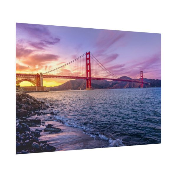 9055598721668046126_2048.jpeg Sunset Over Golden Gate Bridge Poster