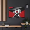 9077999676236395435_2048.jpeg The woman With Large Black Hat Framed Canvas