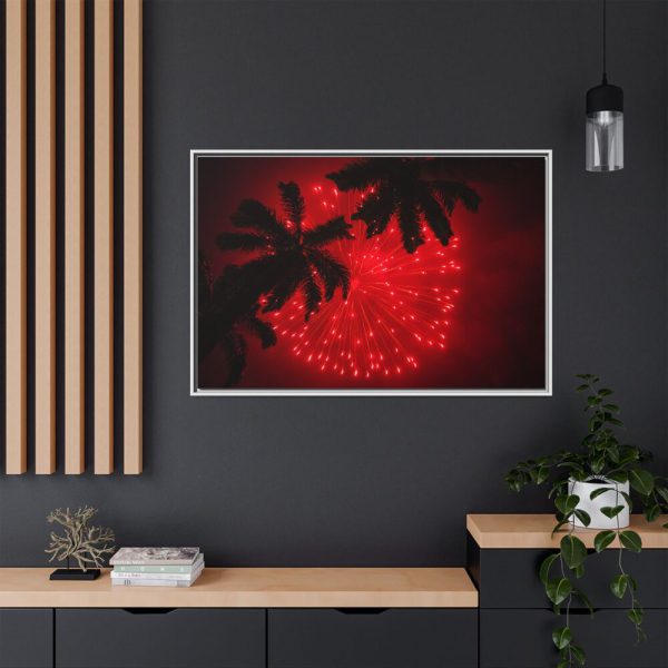 9085495796592456236_2048.jpeg Firework Show Tropical New Year Framed Canvas