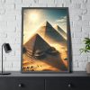 Pyramids in Sunset Framed Poster