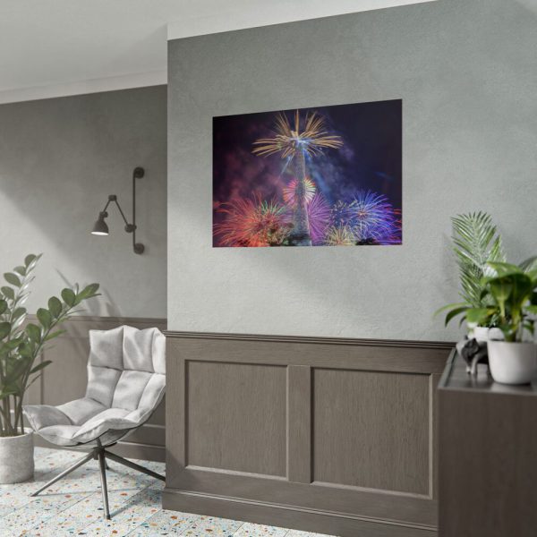 Fireworks at Eiffel Tower Poster
