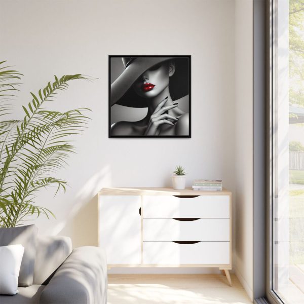 9134794687764054527_2048.jpeg High-Fashion Portrait of Woman Framed Canvas