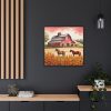 9139046231621197758_2048.jpeg Farm Barn With Horse Framed Canvas