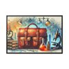 9244275717749805832_2048.jpeg Illustration of Large Leather Bag Framed Canvas