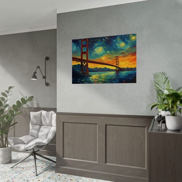 927672570472142007_2048.jpeg Colorful and Dramatic Golden Gate Bridge Poster