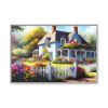 9283315321782609799_2048.jpeg Cottage With Flower Garden Framed Canvas