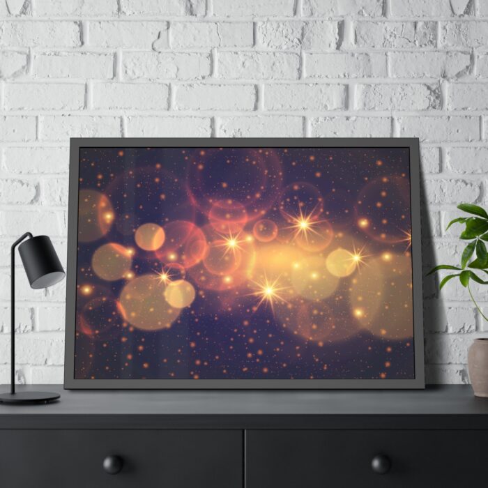 Bokeh Lights Framed Poster - Image 4
