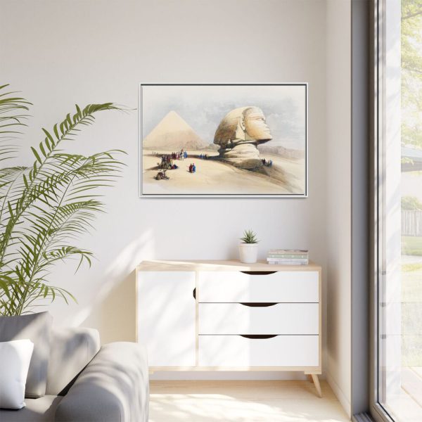 9334172886082382171_2048.jpeg Great Sphinx Pyramids of Gezeeh Framed Canvas