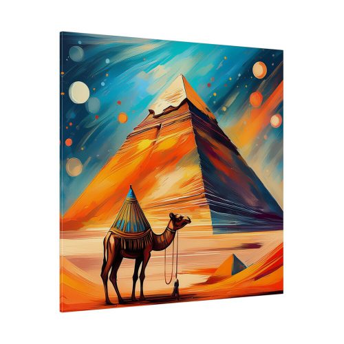 Camel and Pyramid Standard Canvas