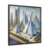 9381007384643885782_2048.jpeg Modern Pyramids in Contemporary Setting Framed Canvas