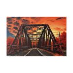 Autumn Bridge Art I Standard Canvas - Image 2