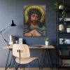 Christ as the Man of Sorrows by Quentin Metsys Framed Poster