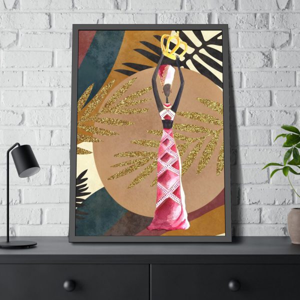 9510326318247319653_2048.jpeg Boho Tropical Africa Woman Framed Poster