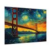 9518590006028540079_2048.jpeg Colorful and Dramatic Golden Gate Bridge Poster