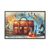 9538386362283311839_2048.jpeg Illustration of Large Leather Bag Framed Canvas
