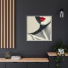 Minimalist of Woman's Lower Face Framed Canvas