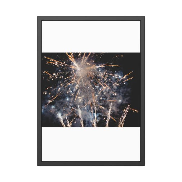 Fireworks for New Year Framed Poster
