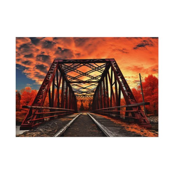 Autumn Bridge Art I Poster