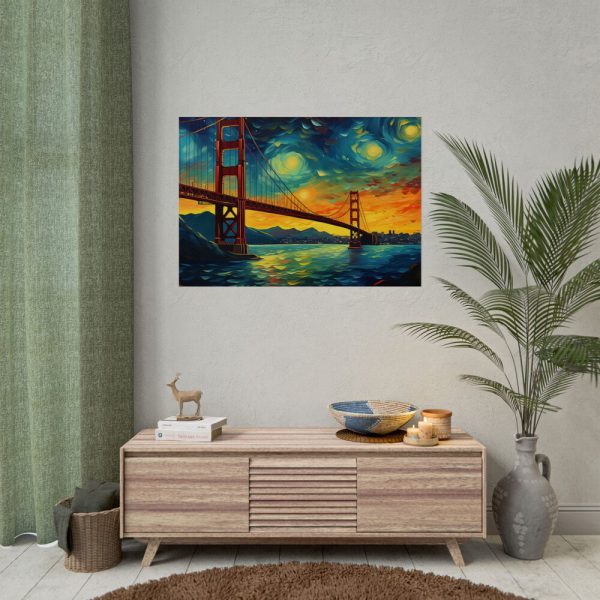 9715934700024267380_2048.jpeg Colorful and Dramatic Golden Gate Bridge Poster