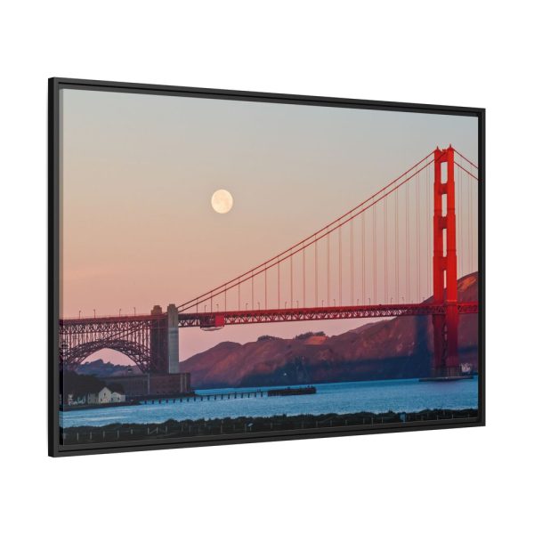 9786731949004179308_2048.jpeg Full Moon Over Golden Gate Bridge Framed Canvas