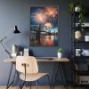 9873076708212387608_2048-1.jpeg Brooklyn Bridge NYC Fireworks Framed Poster