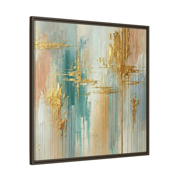 9895960509546865910_2048.jpeg Textured Vertical Brushstroke Effect Framed Canvas