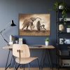 11584191256569914411_2048.jpeg Elephant Play on the Rain with Umbrella Framed Poster