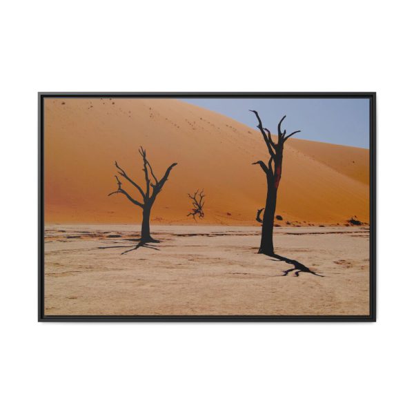 5457545704381007615_2048.jpeg Desolate Trees in the Sandy Desert of Deadvlei Hiking Trail Framed Canvas