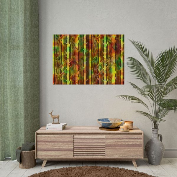 10616877828417631455_2048.jpeg Bare Birch Type Trees With Autumn Leaves Poster