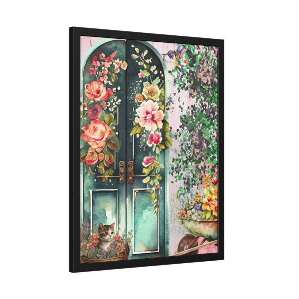 14933505485310875916_2048.jpeg Floral French Front Door Framed Poster