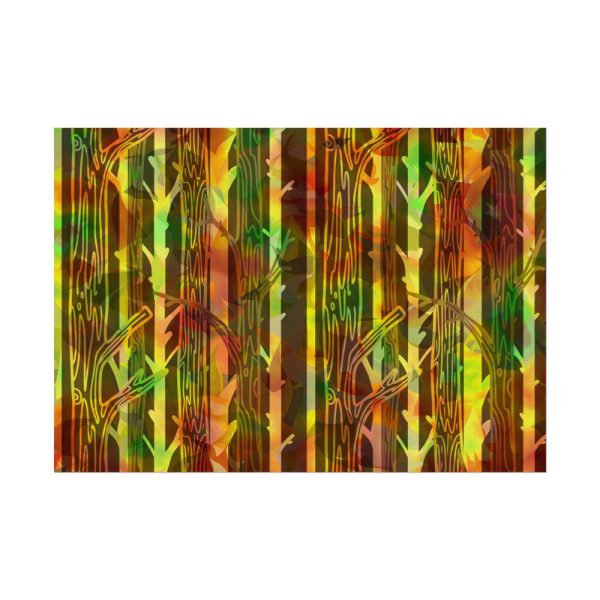 15032623365160647238_2048.jpeg Bare Birch Type Trees With Autumn Leaves Poster