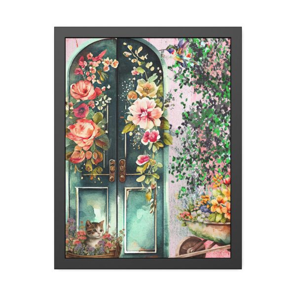 15247211234692678614_2048.jpeg Floral French Front Door Framed Poster