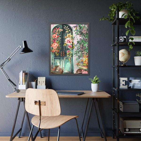 16089982738557683807_2048.jpeg Floral French Front Door Framed Poster