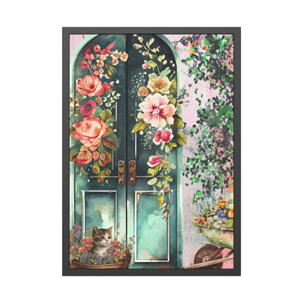 16822233167809929033_2048.jpeg Floral French Front Door Framed Poster