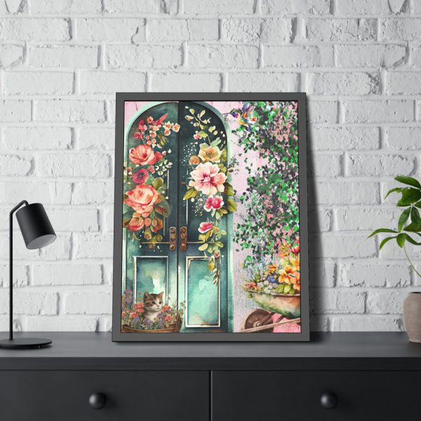 2911426740514454043_2048.jpeg Floral French Front Door Framed Poster