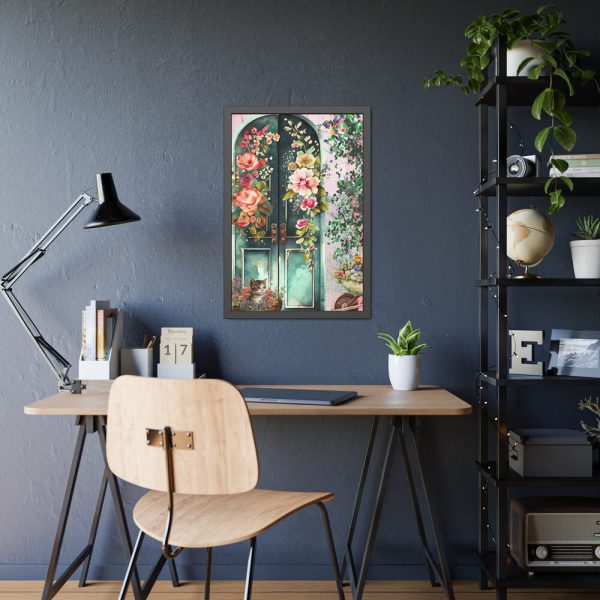 4914940397178792265_2048.jpeg Floral French Front Door Framed Poster