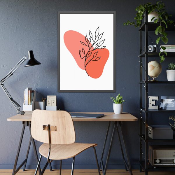 5985514312140673765_2048.jpeg Abstract Line Art Plant Framed Poster