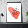 6264780869068809448_2048.jpeg Abstract Line Art Plant Framed Poster