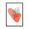 6969367822442692711_2048.jpeg Abstract Line Art Plant Framed Poster