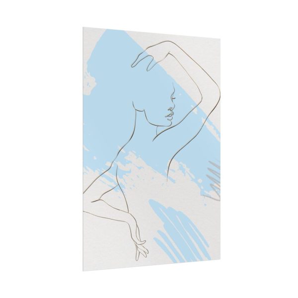 7210326081803251189_2048.jpeg Abstract Illustration With Blue Shapes Poster